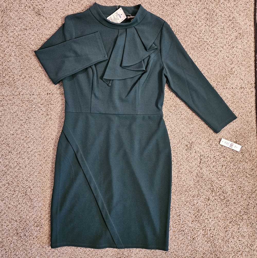 NWT Dark GreenBodycon Dress - Picture 2 of 8